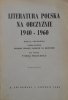 red. Tymon Terlecki • Literatura Polska na obczyźnie 1940 - 1960